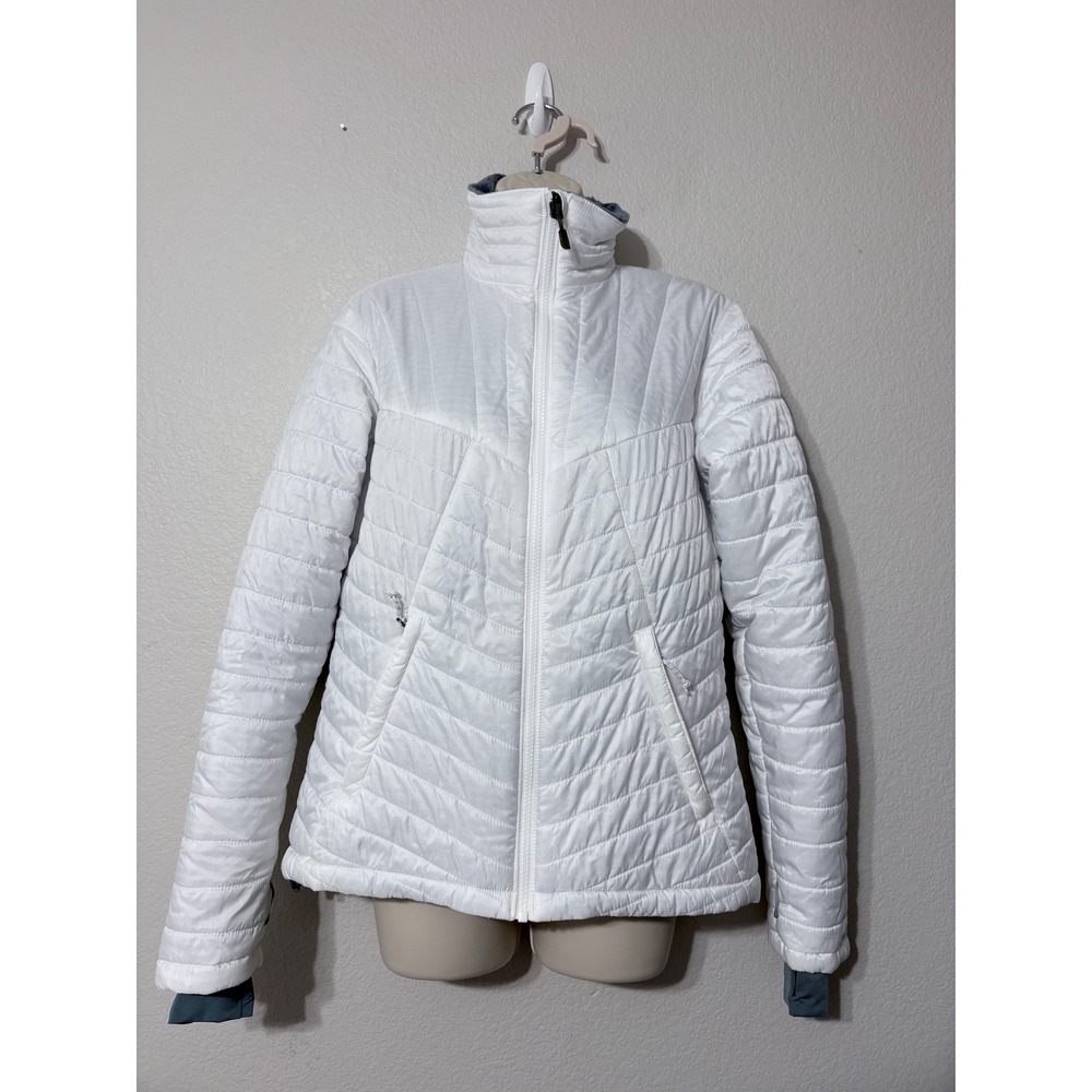 Columbia Omni-Heat Omni-Shield Interchange Puffer Jacket White Womens Medium